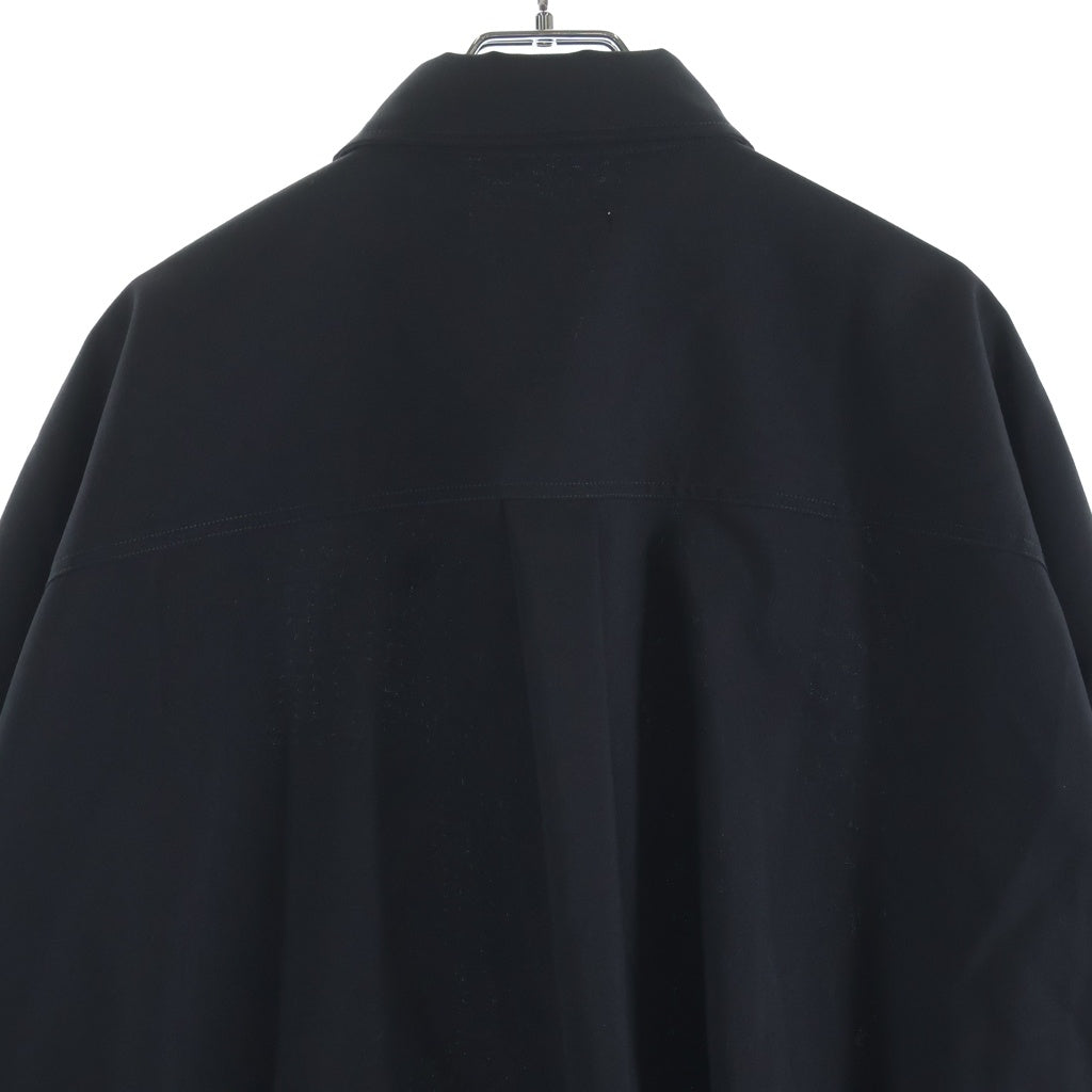 MARNI(マルニ) トロピカルウール ドッキング ロングスリーブ長袖シャツ CUMU0278UDTW839 ネイビー/ブラック
