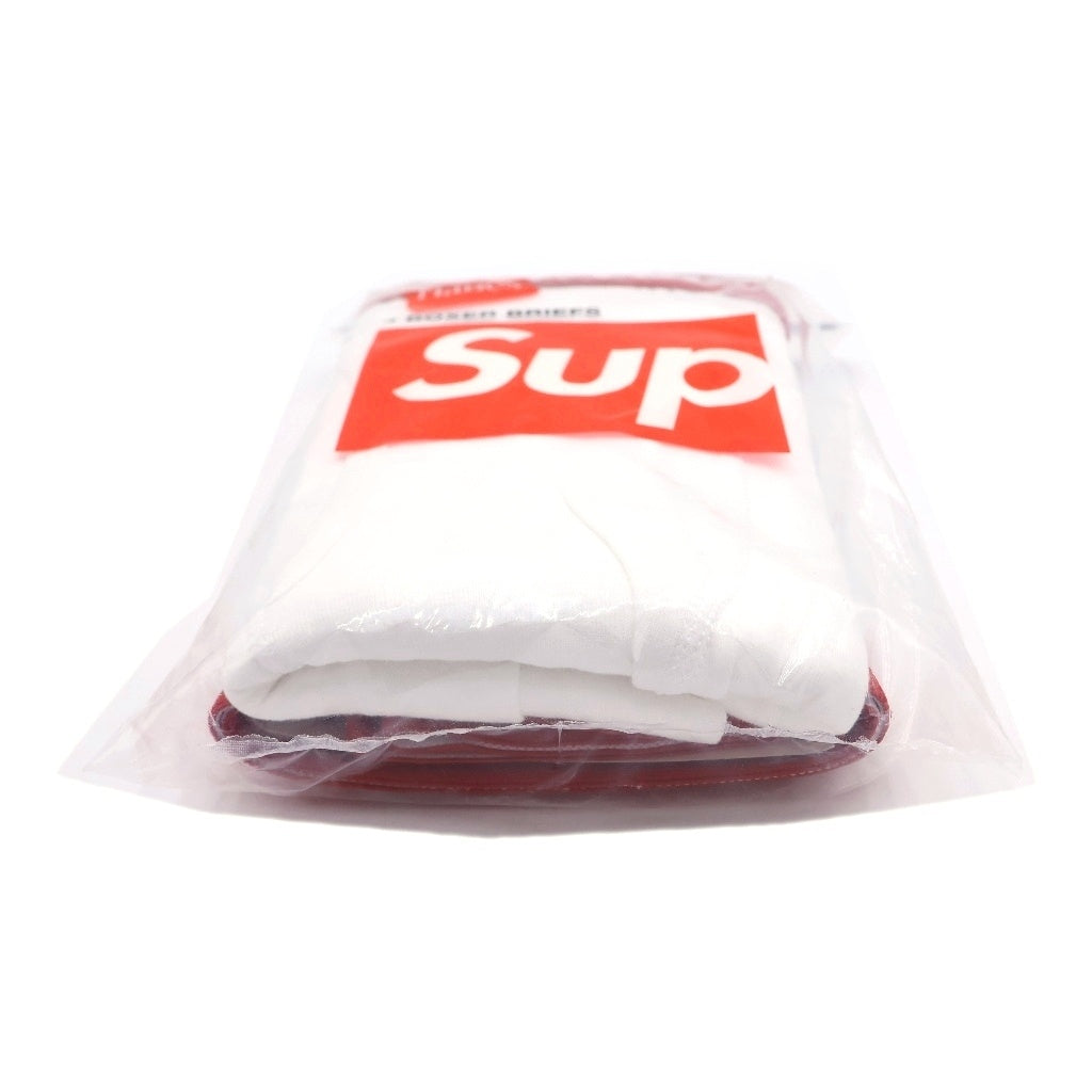 SUPREME(シュプリーム) Hanes Boxer Briefs (4 Pack)White ヘインズ ボクサーブリーフ パンツ アンダーウェア 4点セット ホワイト(M・White)