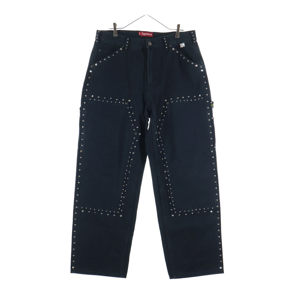 SUPREME(シュプリーム) 24AW B.B. Simon Studded Double Knee Painter Pant B.B.サイモン スタッズ ダブルニー ペインターパンツ ブラック