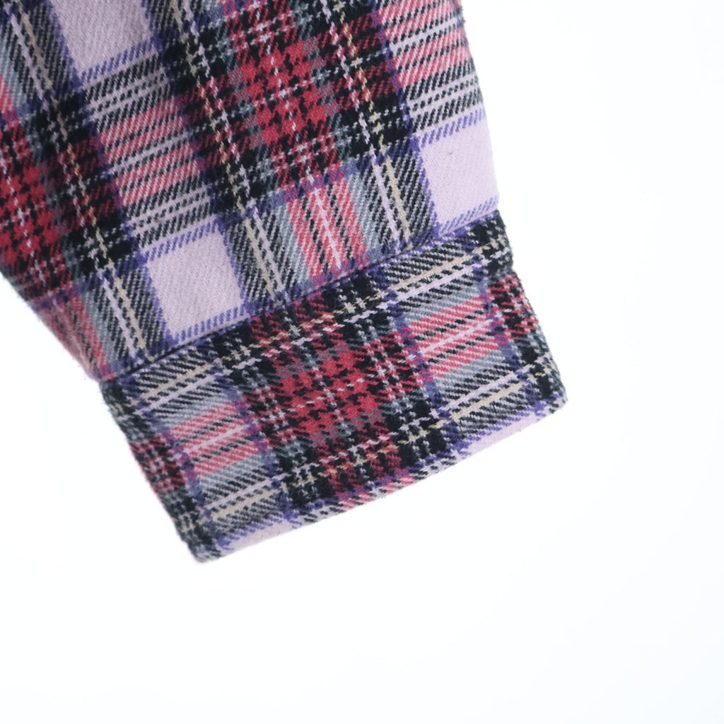 SUPREME(シュプリーム) 25AW Thermal Lined Zip Up Flannel Shirt サーマル ジップアップフランネルシャツ 長袖シャツ ピンク