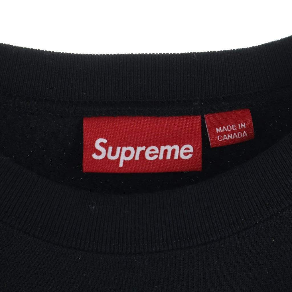 SUPREME(シュプリーム) 24AW Small Box Crewneck Black スモールボックスロゴ クルーネックスウェットトレーナー ブラック