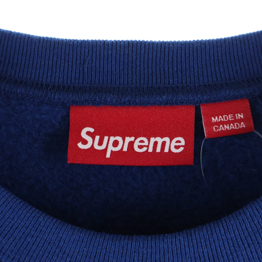 SUPREME(シュプリーム) 24AW Small Box Crewneck Dark Royal スモールボックスロゴ クルーネックスウェットトレーナー ブルー