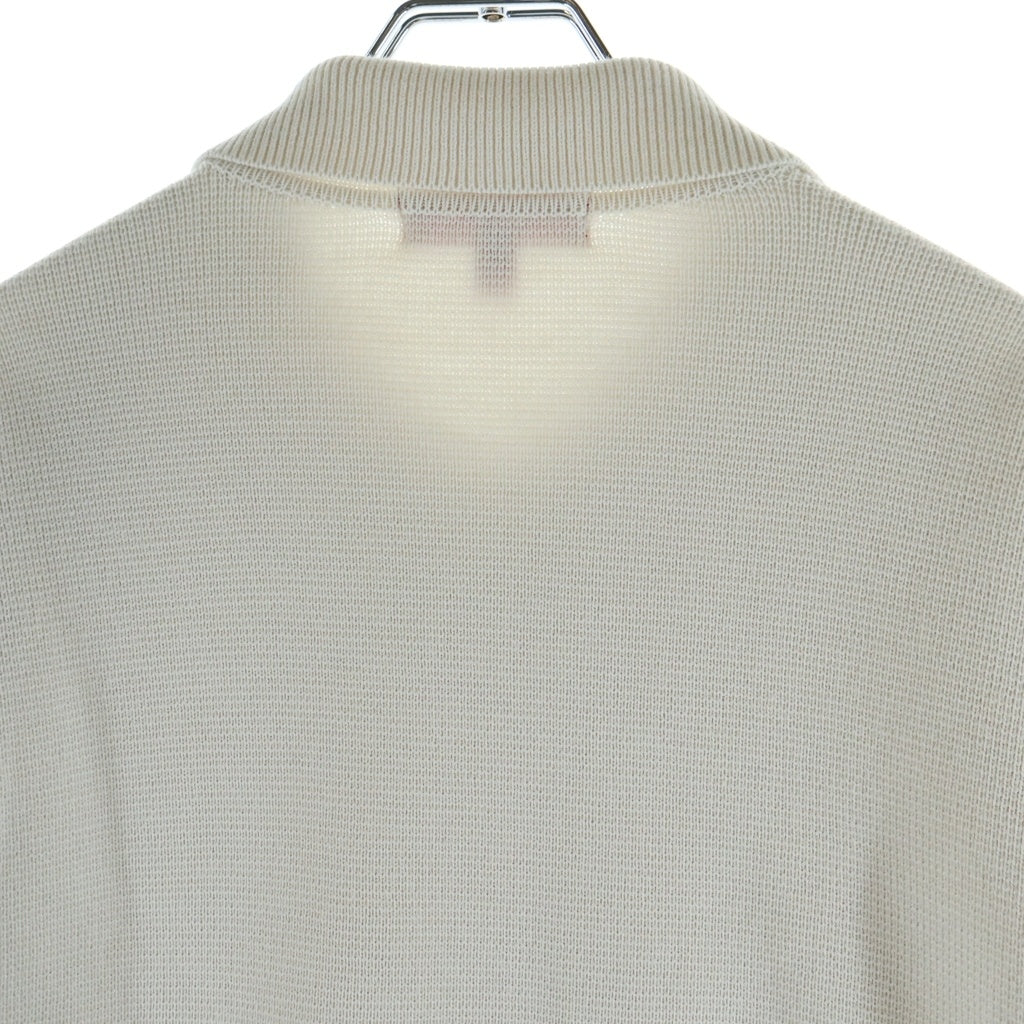 SUPREME(シュプリーム) 24AW Woven Leather Zip Up Cardigan White ウーブン レザージップアップカーディガン ホワイト