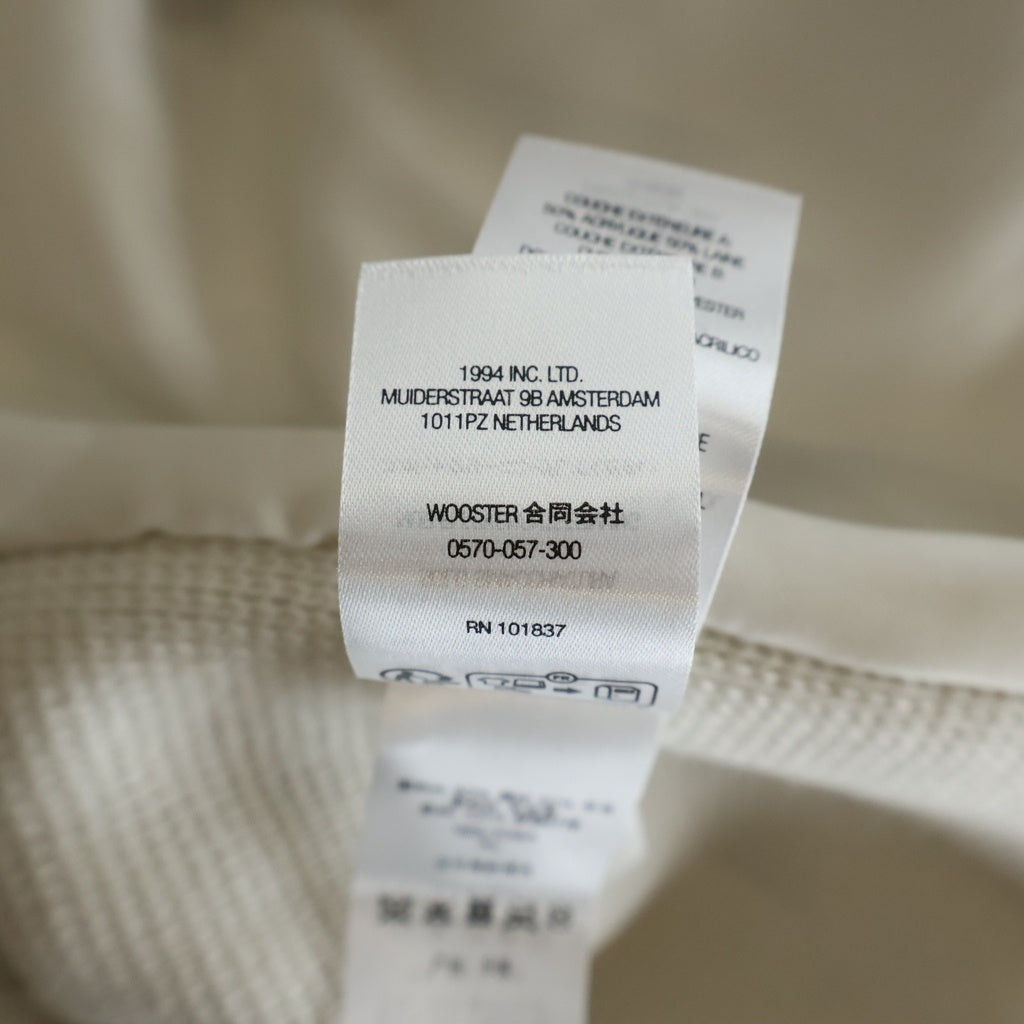 SUPREME(シュプリーム) 24AW Woven Leather Zip Up Cardigan White ウーブン レザージップアップカーディガン ホワイト