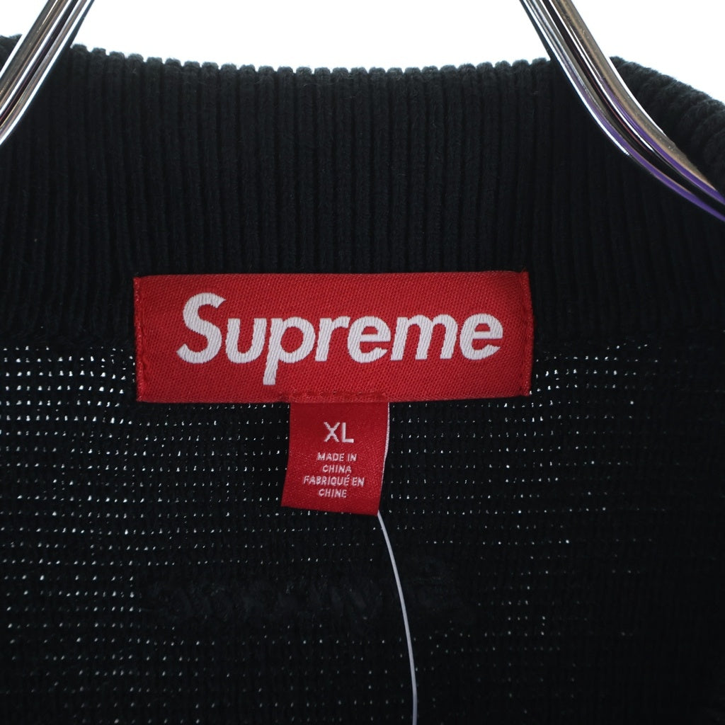 SUPREME(シュプリーム) 25AW Studded Suede Zip Up Cardigan Black スタッズ スウェード ジップアップカーディガン ブラック