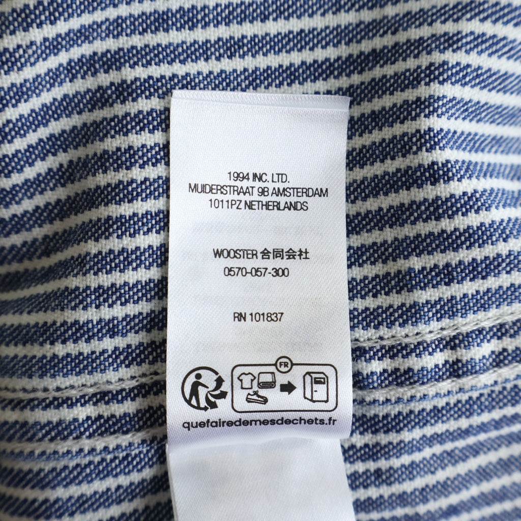 SUPREME(シュプリーム) 25SS Loose Fit S/S Denim Painter Shirt ストライプ デニムペインターシャツ 半袖シャツ インディゴ