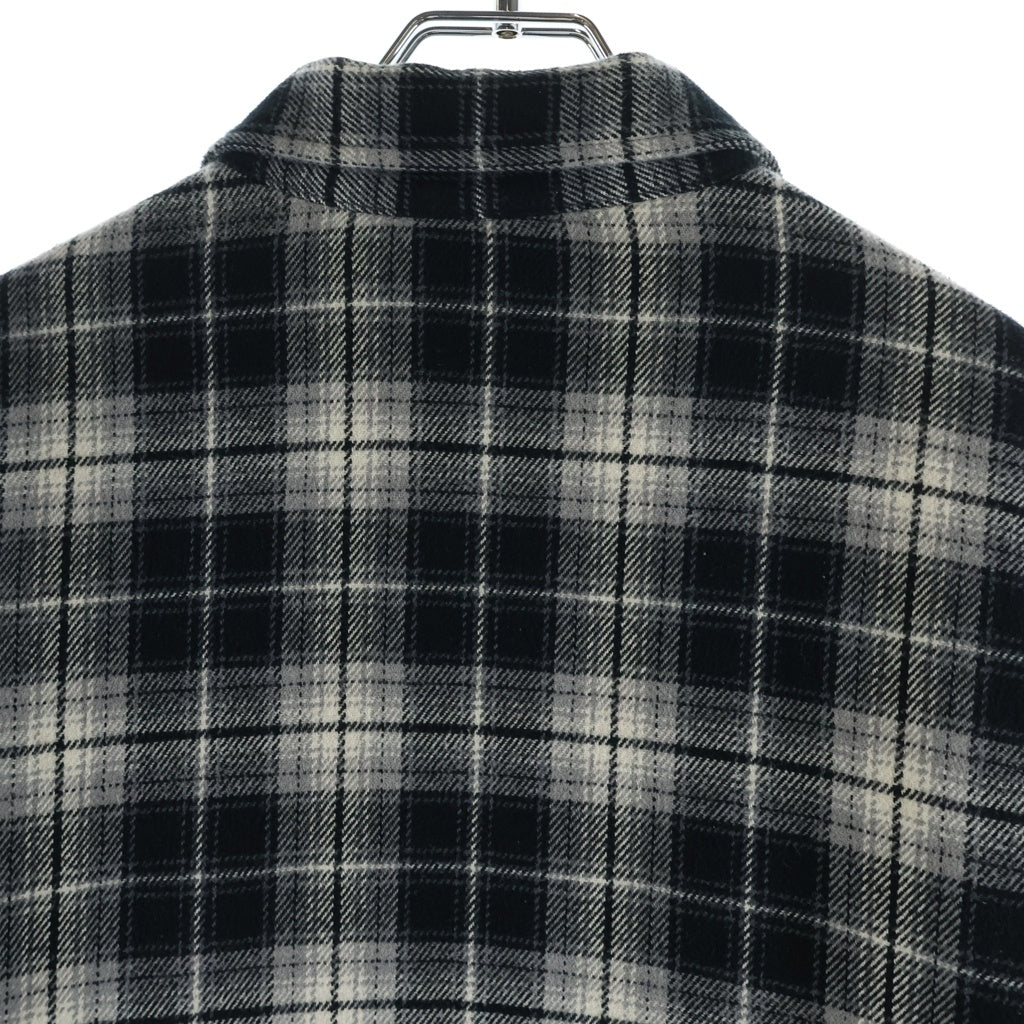 SUPREME(シュプリーム) 25AW Thermal Lined Zip Up Flannel Shirt サーマル ジップアップフランネルシャツ 長袖シャツ ブラック