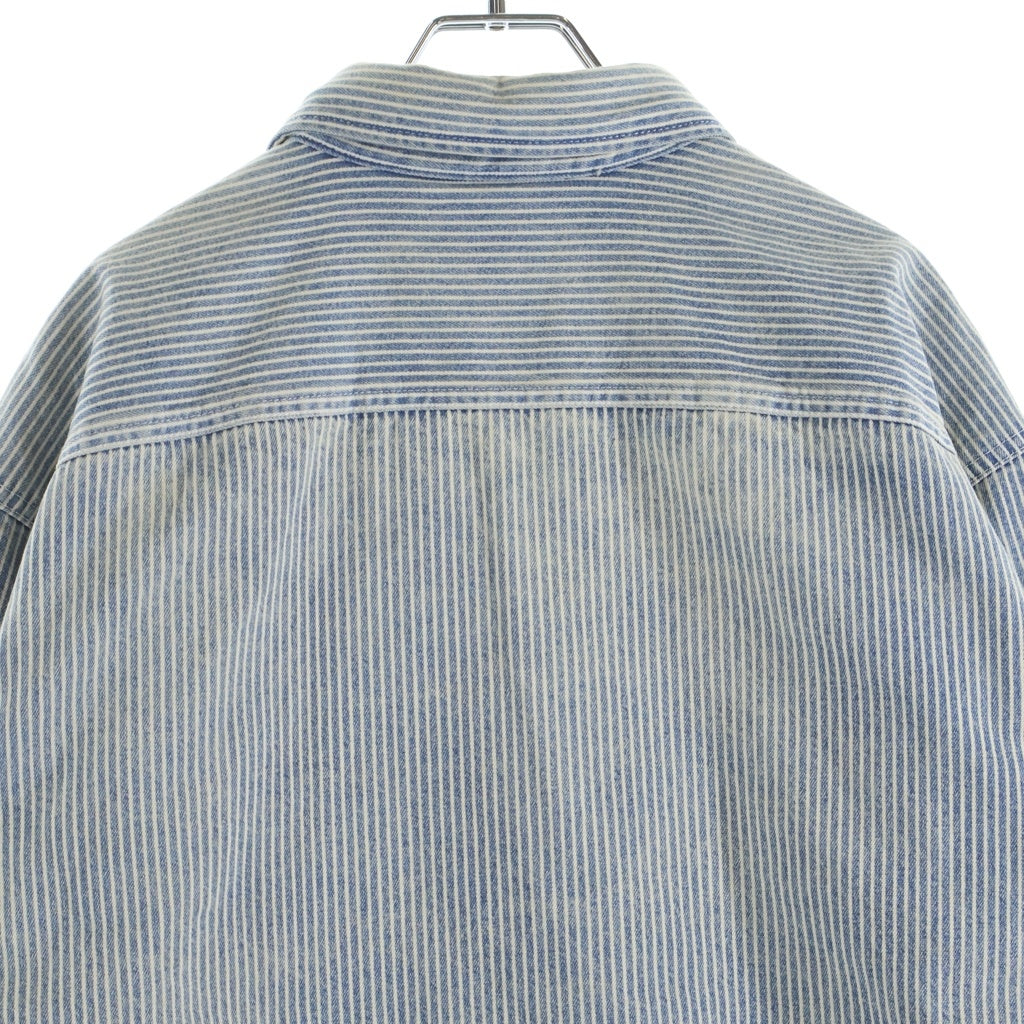 SUPREME(シュプリーム) 26SS Quilted Lined Denim Snap Shirt キルティング ストライプデニムスナップシャツ 長袖シャツ インディゴ