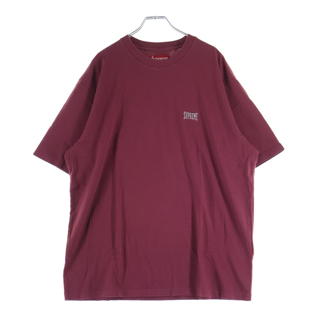 SUPREME(シュプリーム) 25SS Warm Up Washed S/S Top Maroon ウォームアップ ウォッシュド加工 半袖Tシャツ レッド