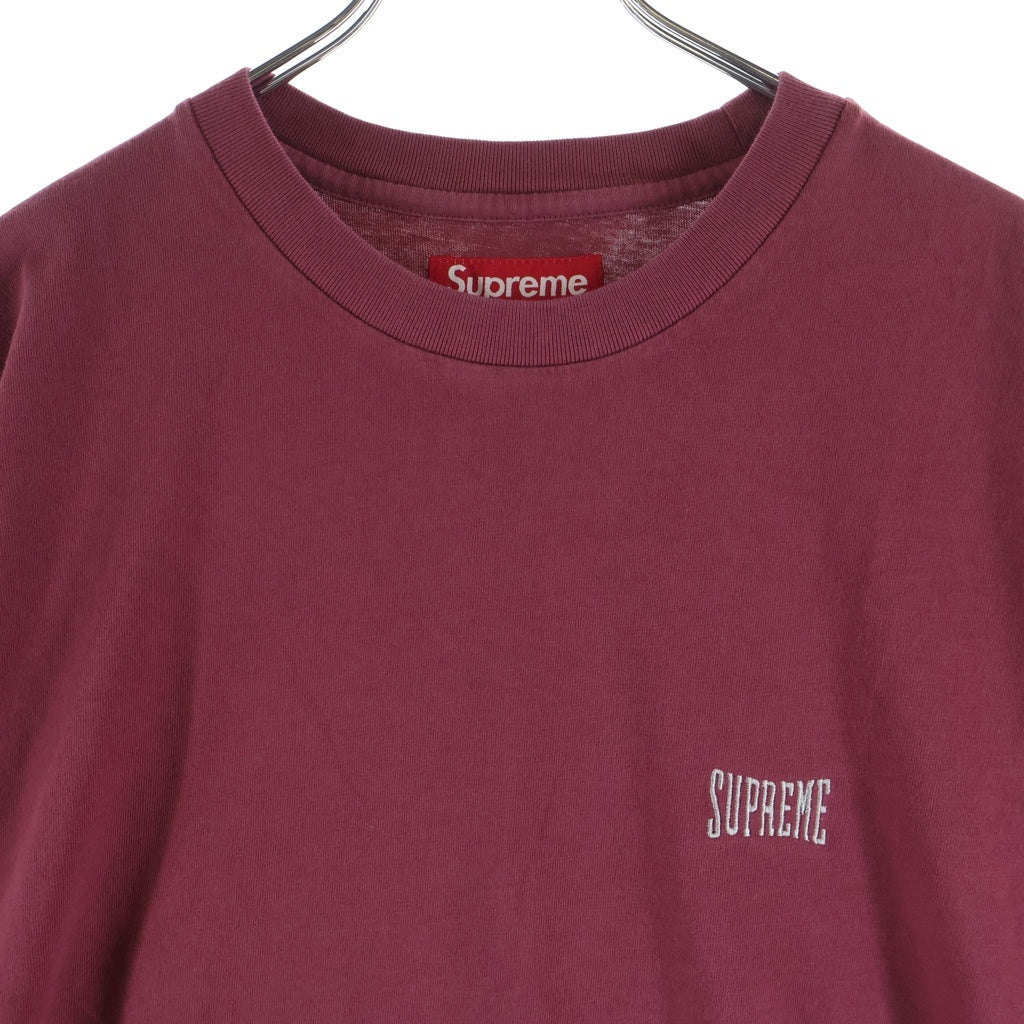 SUPREME(シュプリーム) 25SS Warm Up Washed S/S Top Maroon ウォームアップ ウォッシュド加工 半袖Tシャツ レッド