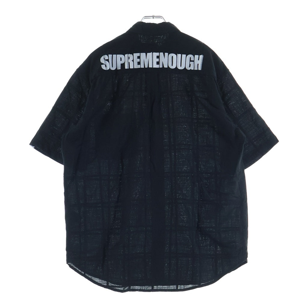 SUPREME(シュプリーム) 25SS GOODENOUGH Patchwork S/S Shirt グッドイナフ パッチワーク 半袖シャツ ブラック
