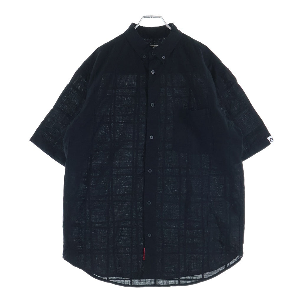 SUPREME(シュプリーム) 25SS GOODENOUGH Patchwork S/S Shirt グッドイナフ パッチワーク 半袖シャツ ブラック
