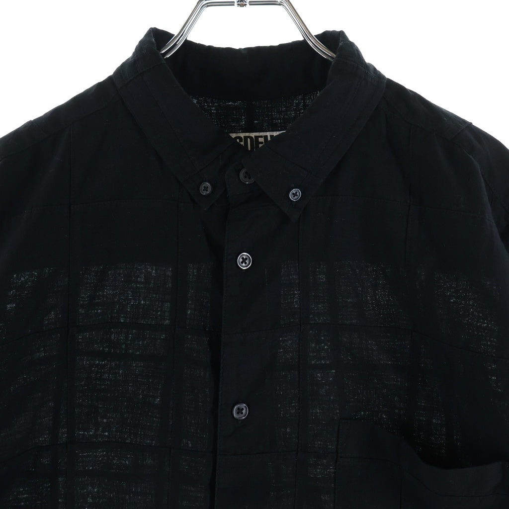 SUPREME(シュプリーム) 25SS GOODENOUGH Patchwork S/S Shirt グッドイナフ パッチワーク 半袖シャツ ブラック