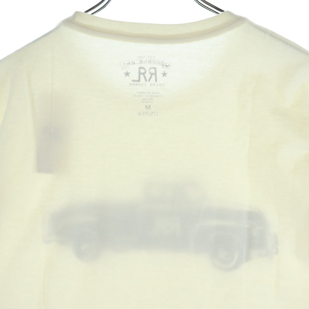 RRL(ダブルアールエル) Track Tee トラックプリント 半袖Tシャツ アイボリー