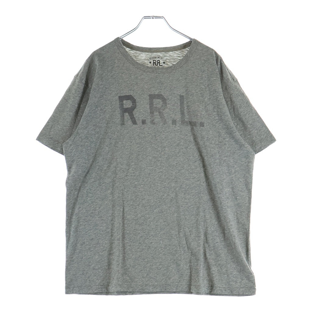 RRL(ダブルアールエル) Logo Jersey Crewneck Tee 半袖Tシャツ グレー