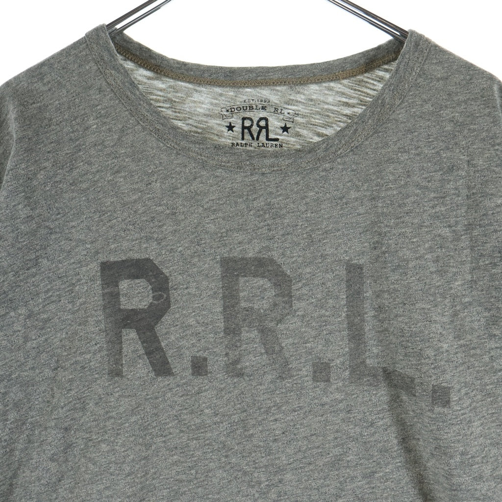 RRL(ダブルアールエル) Logo Jersey Crewneck Tee 半袖Tシャツ グレー