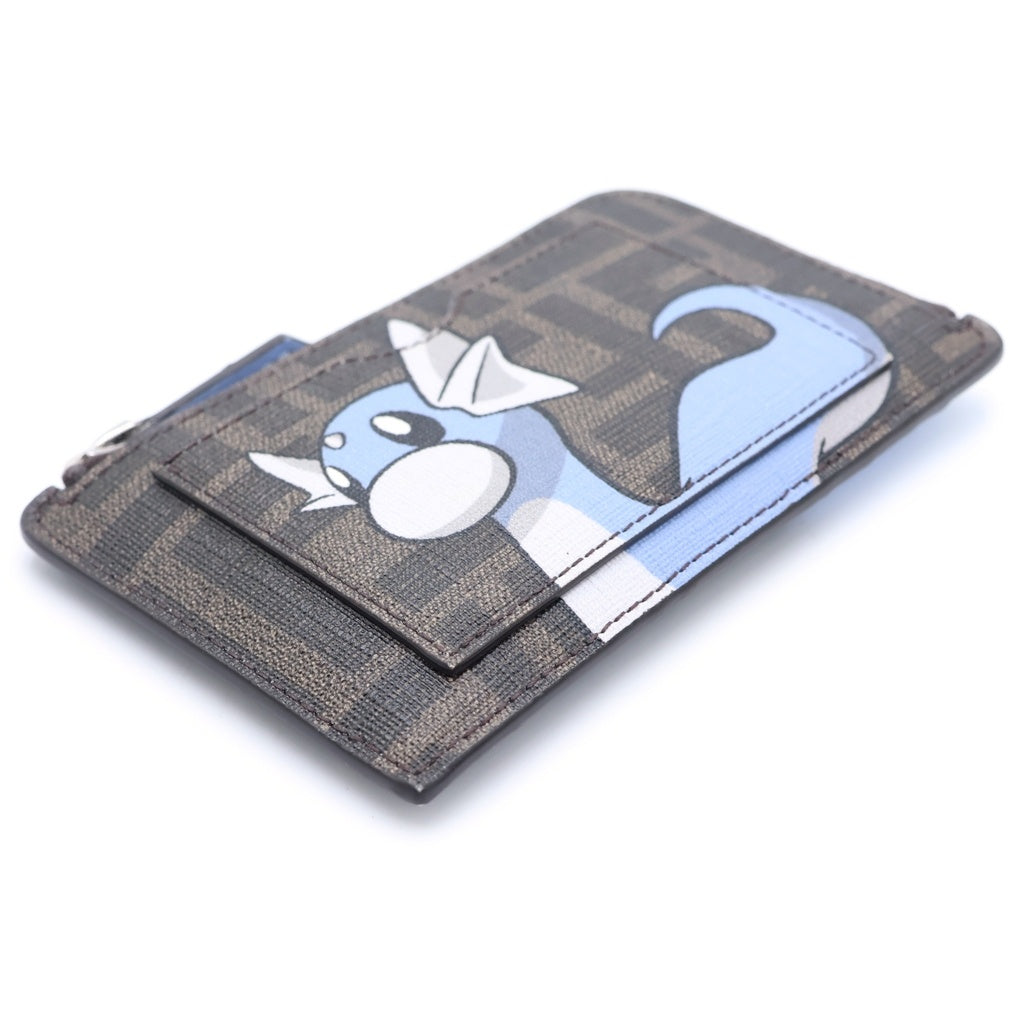 FENDI(フェンディ) ×POKEMON ×FRAGMENT DRATINI CARD CASE ×ポケモン ×フラグメント ミニリュウ コインカードケース ブラウン レディース