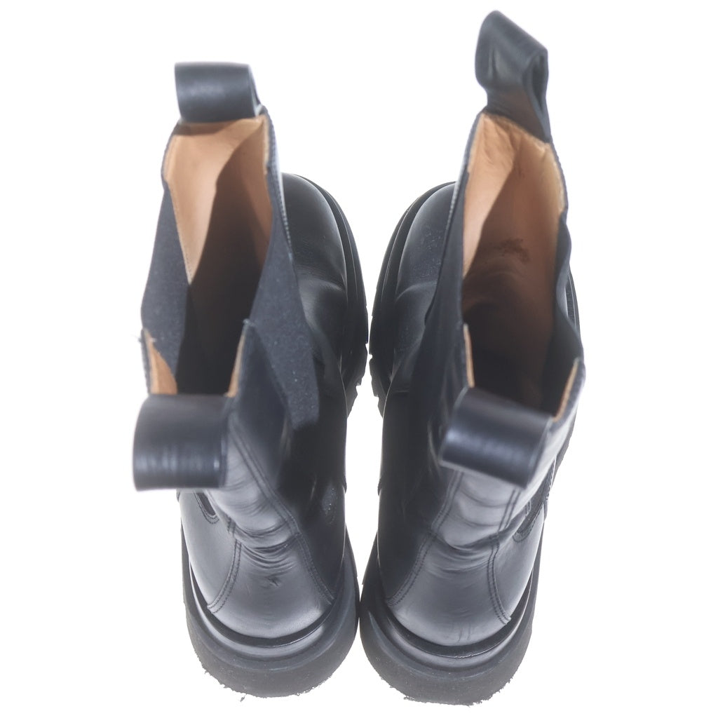 BOTTEGA VENETA(ボッテガヴェネタ) ラグブーツ サイドゴア 厚底 ロングブーツ シューズ ブラック レディース 592081 592081