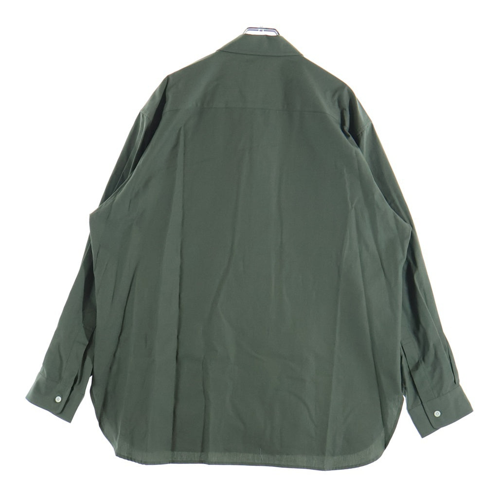 RAKINES(ラキネス) SIMPSONS POPLIN FM41 SHIRT シンプソンズポップリンシャツ ポケットシャツ 襟付きシャツ カーキ 11S24SS228S