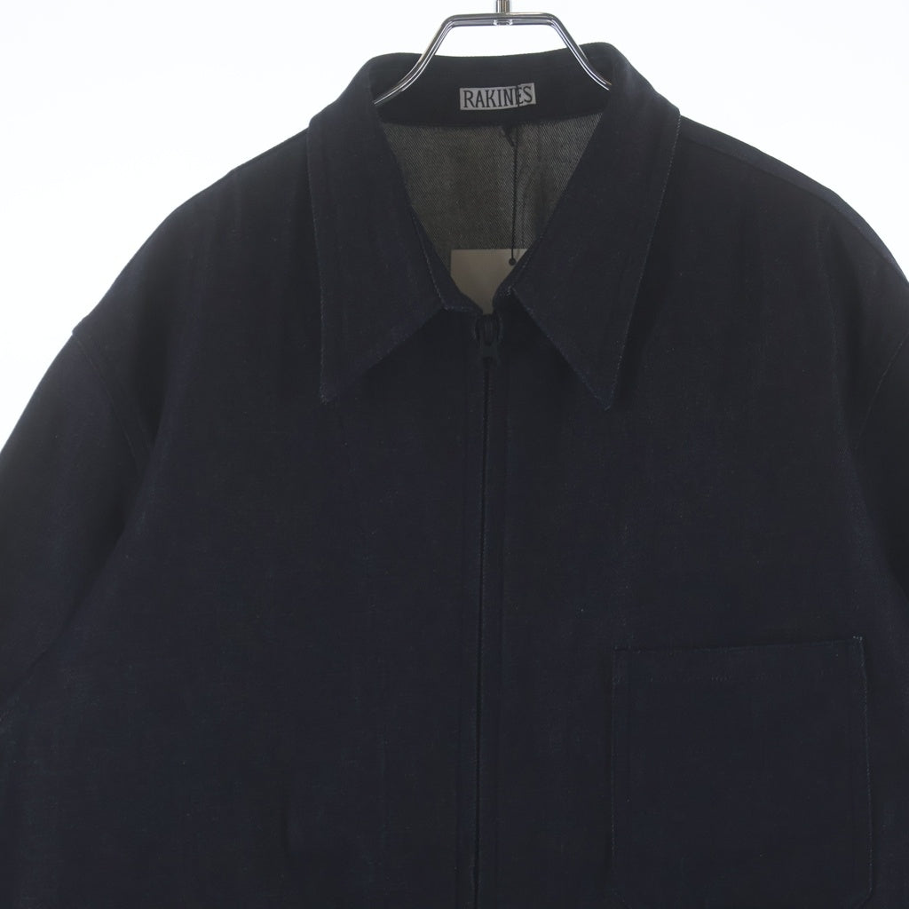 RAKINES(ラキネス) HARD TWIST DENEIM JACKET ハード ツイスト デニム ジャケット ジップアップジャケット インディゴ 08S22AF130B 08S22AF130B