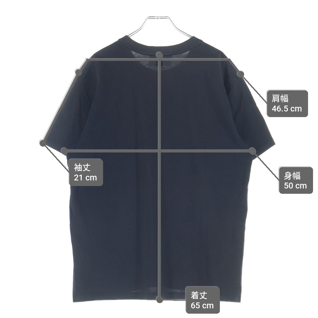 AMI Alexandre Mattiussi(アミアレクサンドルマテュッシ) T-Shirt ハートロゴ刺繍 半袖Tシャツ ブラック BFUTS001.724 BFUTS001.724