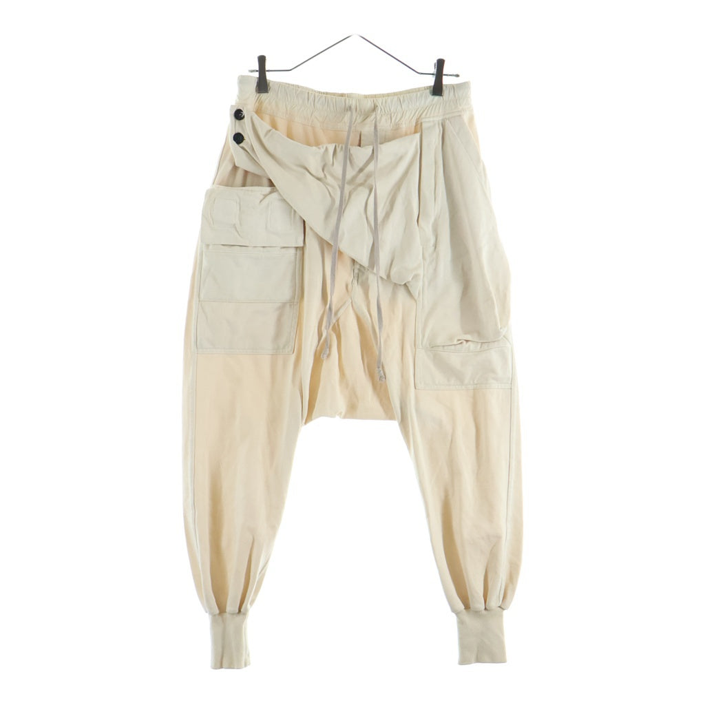 DRKSHDW(ダークシャドウ) 18SS Drawstring Cropped Cargo Pants ドローストリング レイヤードカーゴパンツ アイボリー DU18S3395-RIG DU18S3395-RIG