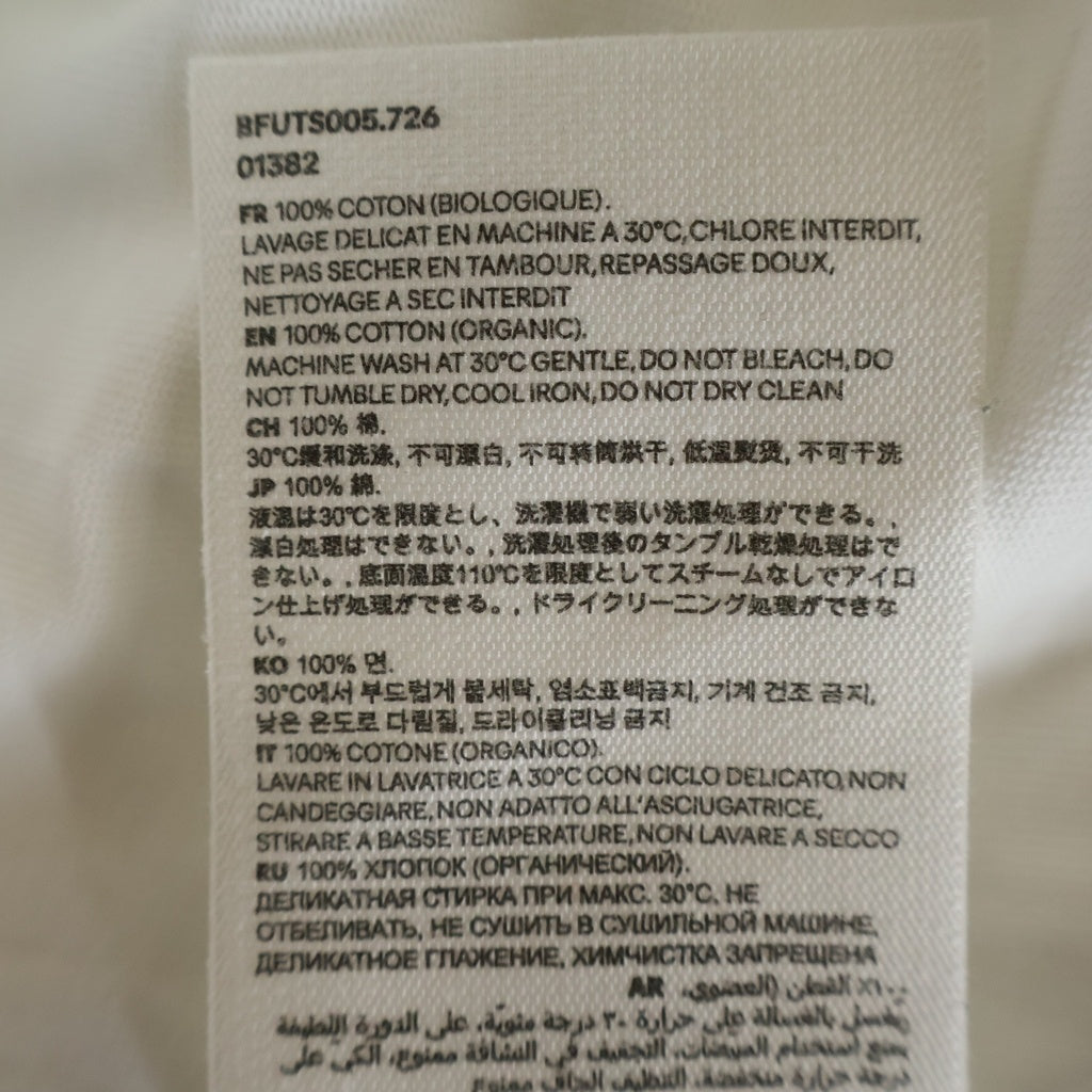 AMI Alexandre Mattiussi(アミアレクサンドルマテュッシ) T-Shirt ハートロゴ刺繍 半袖Tシャツ ホワイト BFUTS005.726 BFUTS005.726