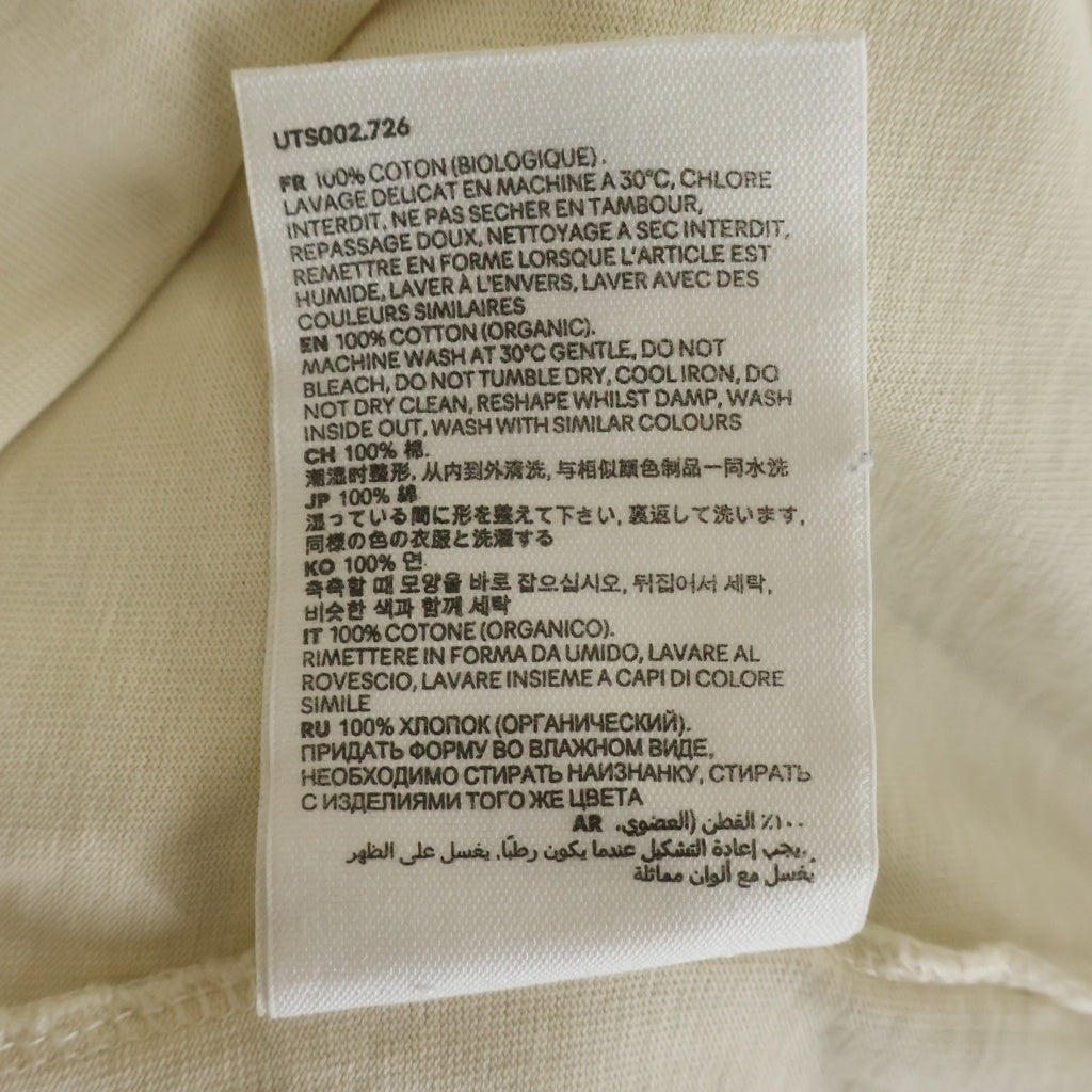 AMI Alexandre Mattiussi(アミアレクサンドルマテュッシ) T-Shirt ハートロゴ刺繍 半袖Tシャツ アイボリー UTS002.726 UTS002.726