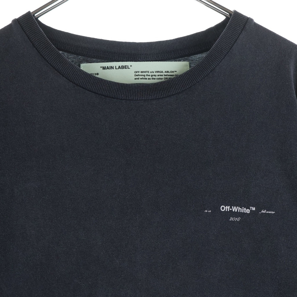OFF-WHITE(オフホワイト) 18AW 3D Line T-Shirt 半袖Tシャツ ブラック OMAA027E18185002 OMAA027E18185002