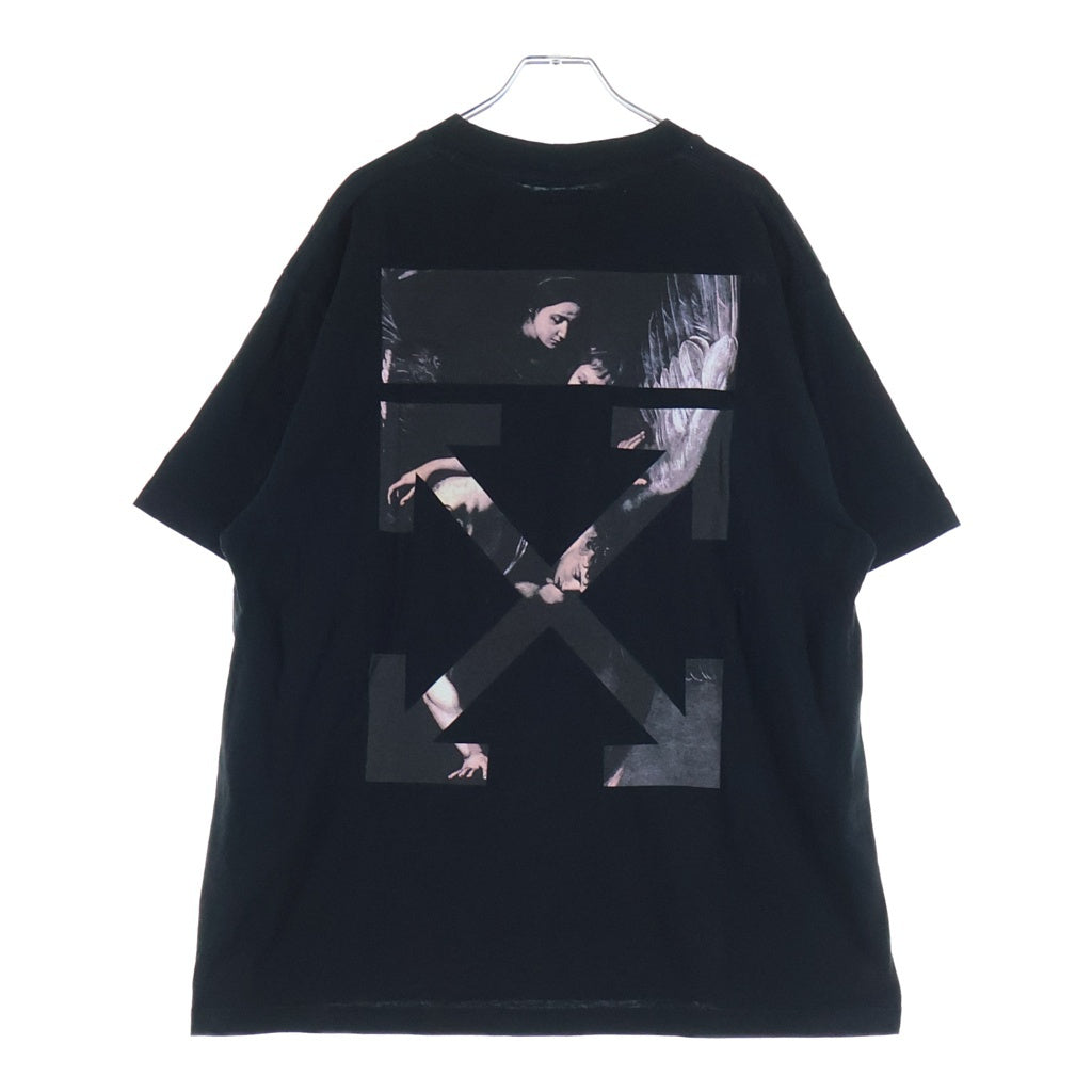 OFF-WHITE(オフホワイト) 20SS Caravaggio T-Shirt カラヴァッジョ 半袖Tシャツ ブラック OMAA038S20185004 OMAA038S20185004