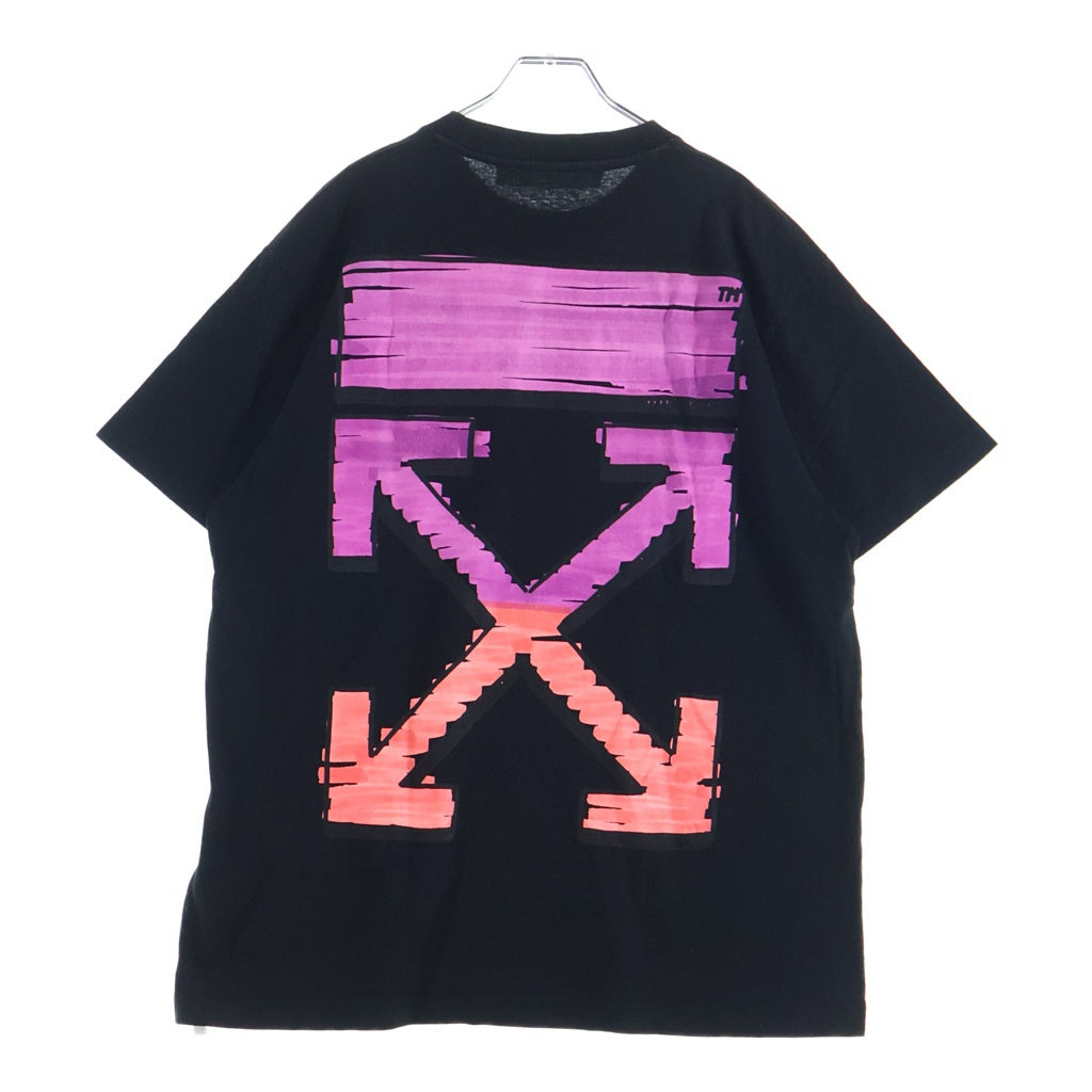 OFF-WHITE(オフホワイト) 21SS Markers T-Shirt バックグラデーション 半袖Tシャツ ブラック OMAA038R21JER002