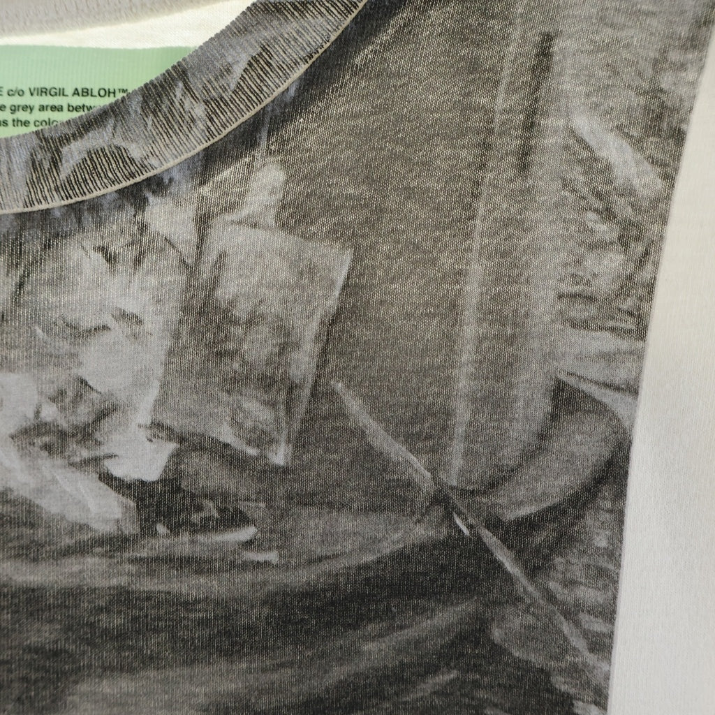 OFF-WHITE(オフホワイト) 19SS Newspaper T-Shirt 半袖Tシャツ ホワイト OMAA027R19185013