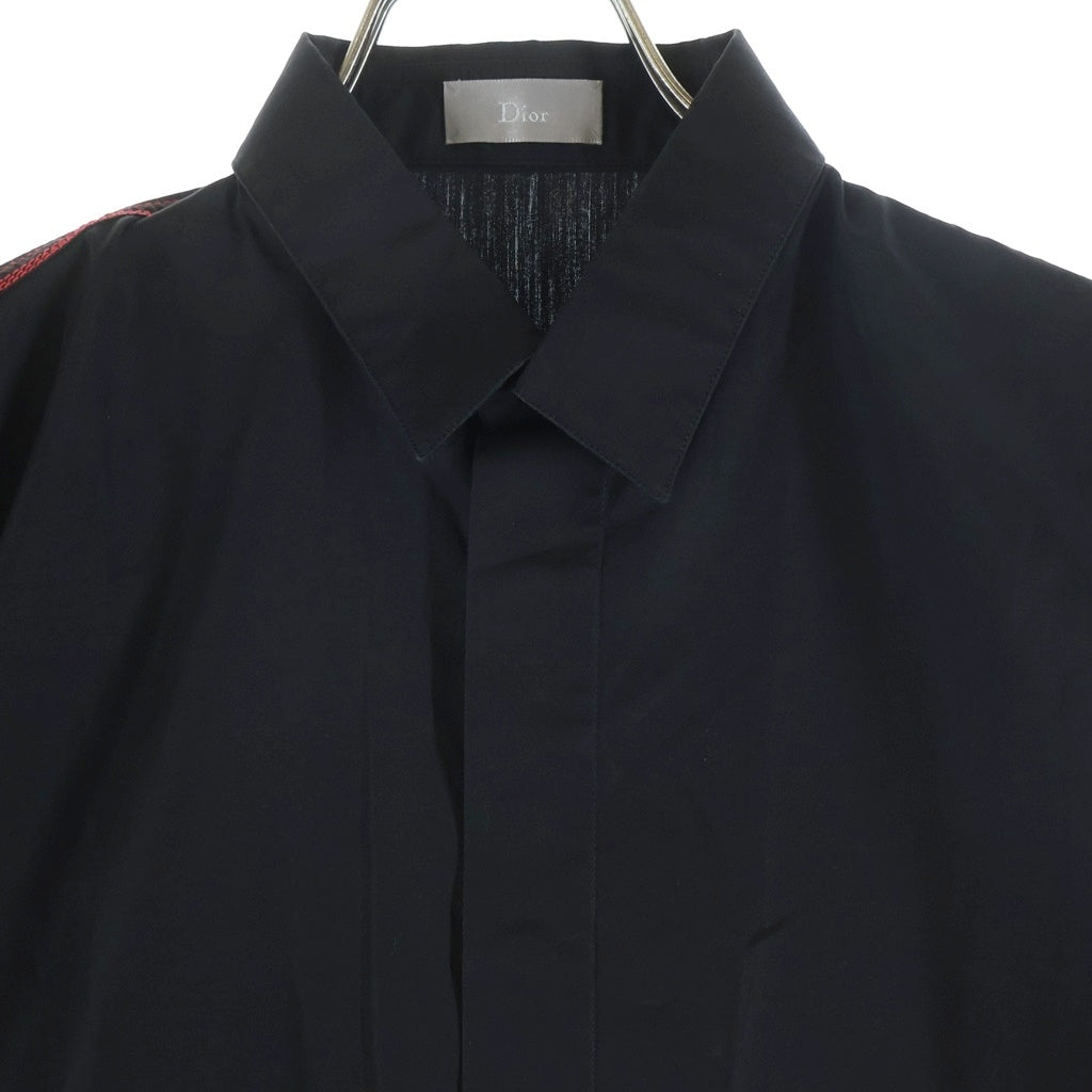 DIOR(ディオール) Shirt ステッチ 長袖比翼シャツ ブラック 563C528A1581