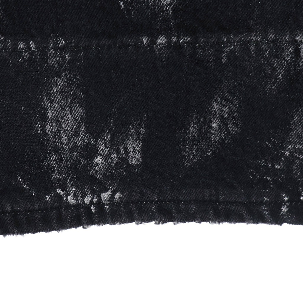 BIRTH OF ROYAL CHILD(バースオブロイヤルチャイルド) Large Pockets Spliced With Denim Pants ラージポケット ダメージ加工 デニムパンツ ブラック