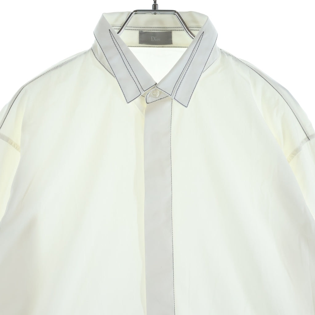 DIOR(ディオール) Shirt CDロゴ刺繍 長袖シャツ ホワイト 763C522Y1223