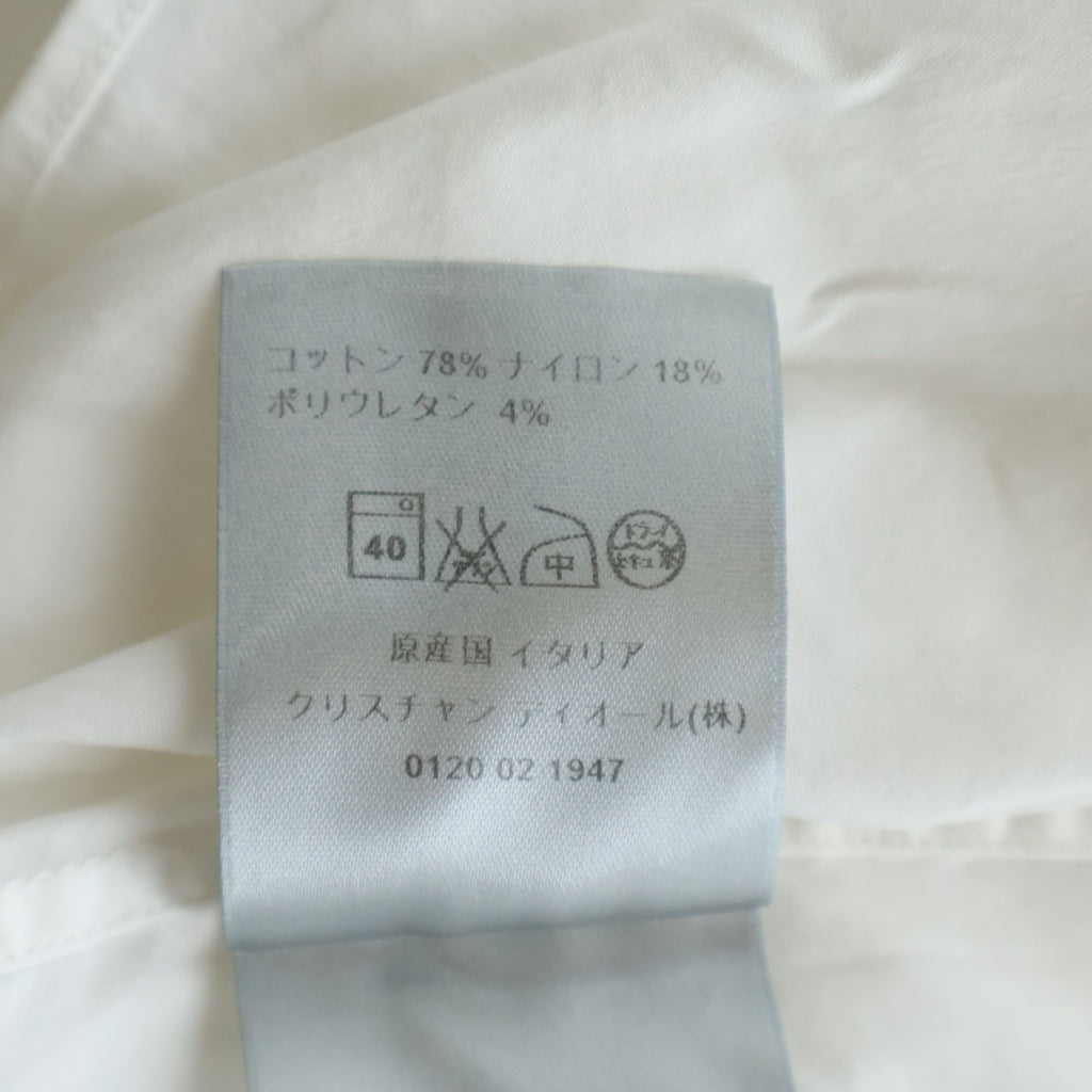 DIOR(ディオール) Shirt CDロゴ刺繍 長袖シャツ ホワイト 763C522Y1223