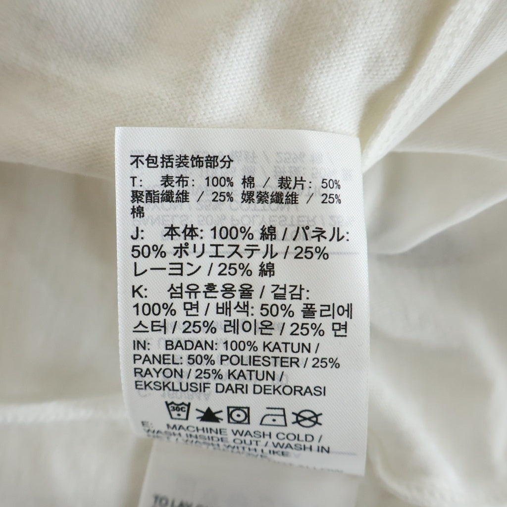 Sacai(サカイ) ×NIKE T-Shirt 再構築 ドッキングTシャツ ホワイト CD6311-100 CD6310-100