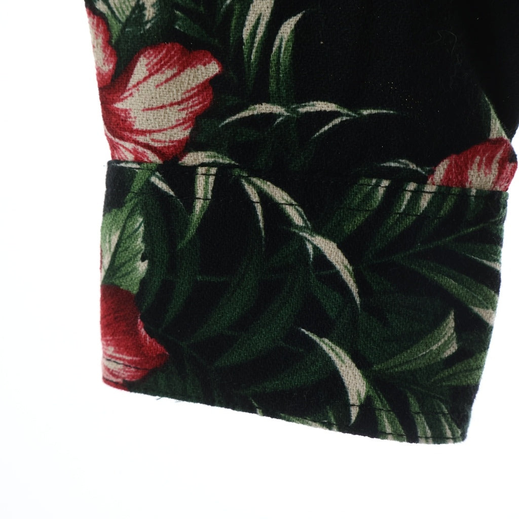 OFF-WHITE(オフホワイト) 14SS Floral Shirt フローラル 花柄長袖シャツ ブラック