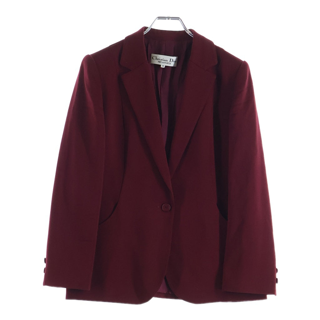 Christian Dior(クリスチャンディオール) ～90S PRET-A-PORTER 1B Wool Tailored Jacket プレタポルテ ウールテーラードジャケット バーガンディー