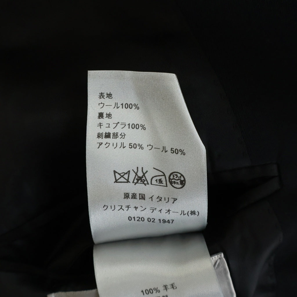Dior HOMME(ディオールオム) 16SS KRISVANASSCHE期 Wool Tailored Jacket クリスヴァンアッシュ期 2B ウールテーラードジャケット ブラック 633C294W9356