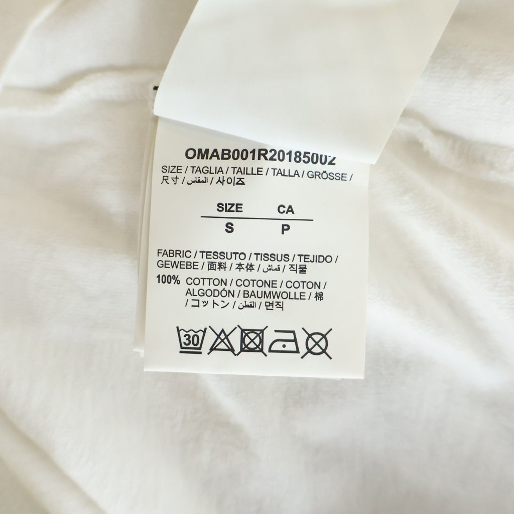 OFF-WHITE(オフホワイト) 20SS Tape Arrow L/S T-Shirt テープロゴ 長袖Tシャツ ロンT ホワイト OMAB001R20185002 OMAB001R20185002