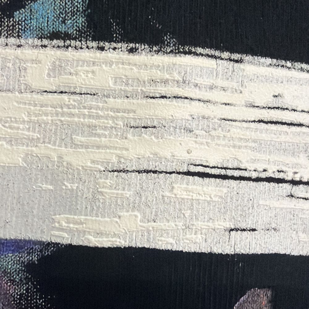 OFF-WHITE(オフホワイト) 17AW Diag Galaxy Blushed L/S T-Shirt ギャラクシー 長袖Tシャツ ロンT ブラック OMAB001F17620030 OMAB001F17620030