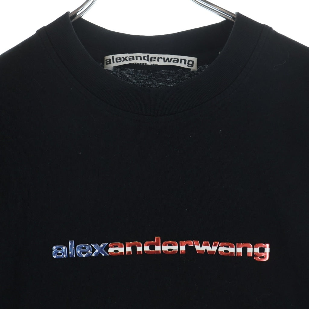 ALEXANDER WANG(アレキサンダーワン) T-Shirt アメリカロゴ 半袖Tシャツ ブラック