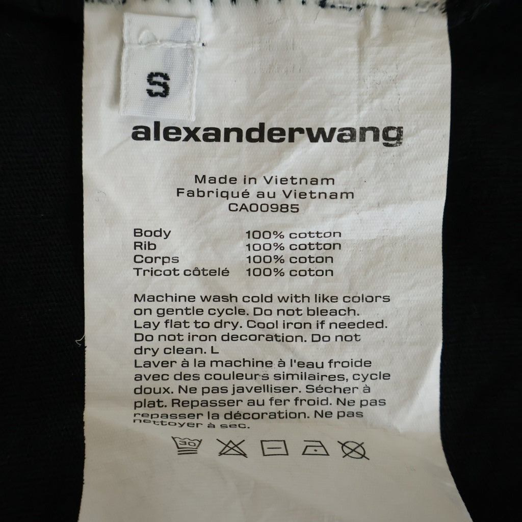 ALEXANDER WANG(アレキサンダーワン) T-Shirt アメリカロゴ 半袖Tシャツ ブラック