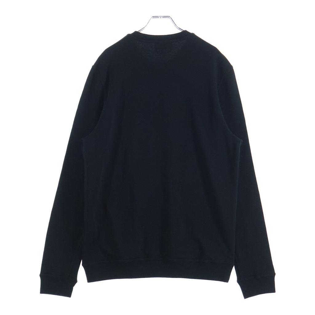 HERMES(エルメス) Ex-Libris Dragon Sweatshirt エクスリブリス ドラゴン レザーパッチ クルーネックスウェットトレーナー ブラック