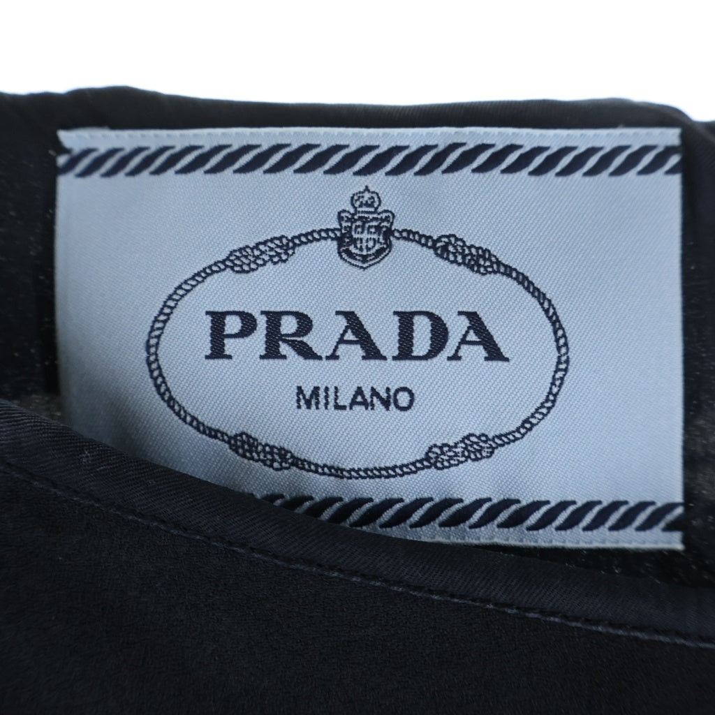 PRADA(プラダ) Lips Rayon Dress リップ レーヨンドレス ワンピース ブラック レディース P399M P399M