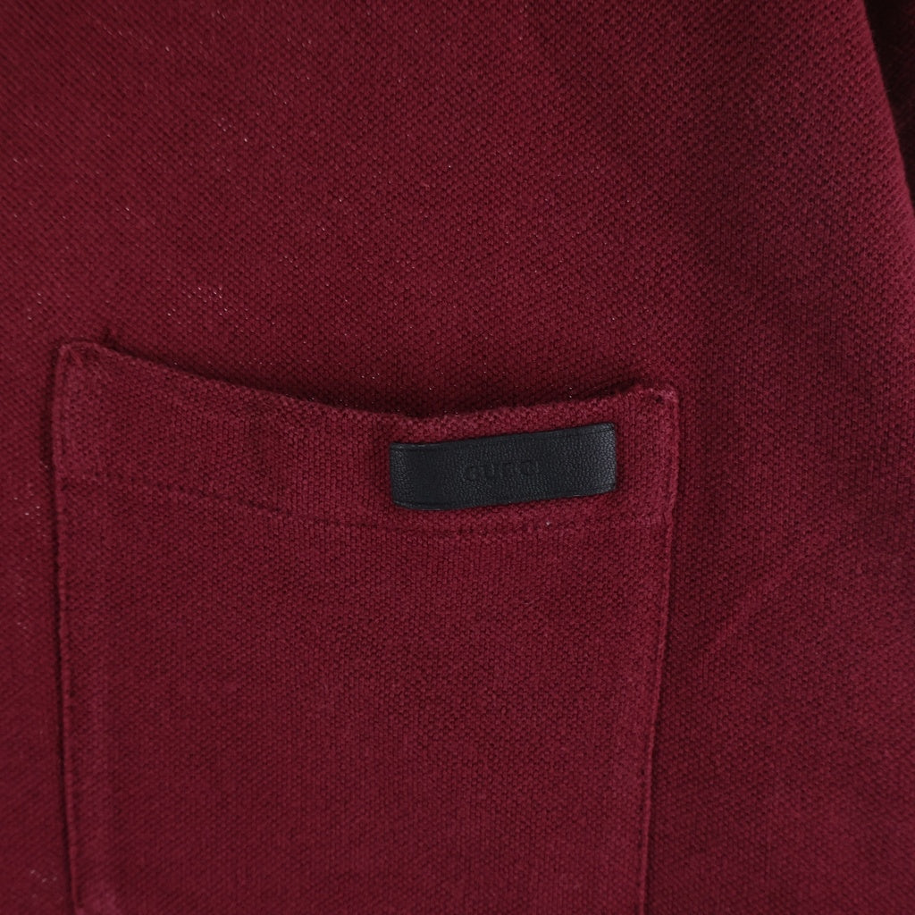 GUCCI(グッチ) Polo Shirt 半袖ポロシャツ バーガンディー 387923 X5518 387923 X5518