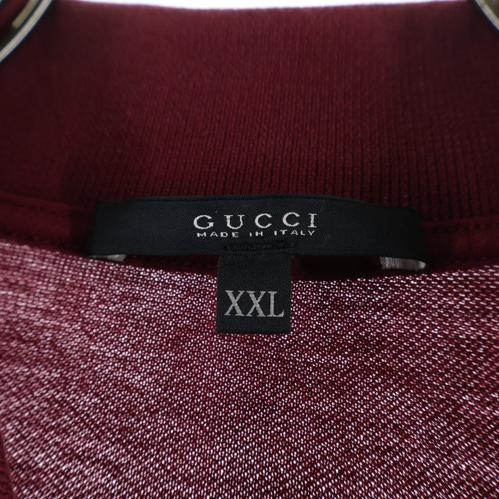 GUCCI(グッチ) Polo Shirt 半袖ポロシャツ バーガンディー 387923 X5518 387923 X5518