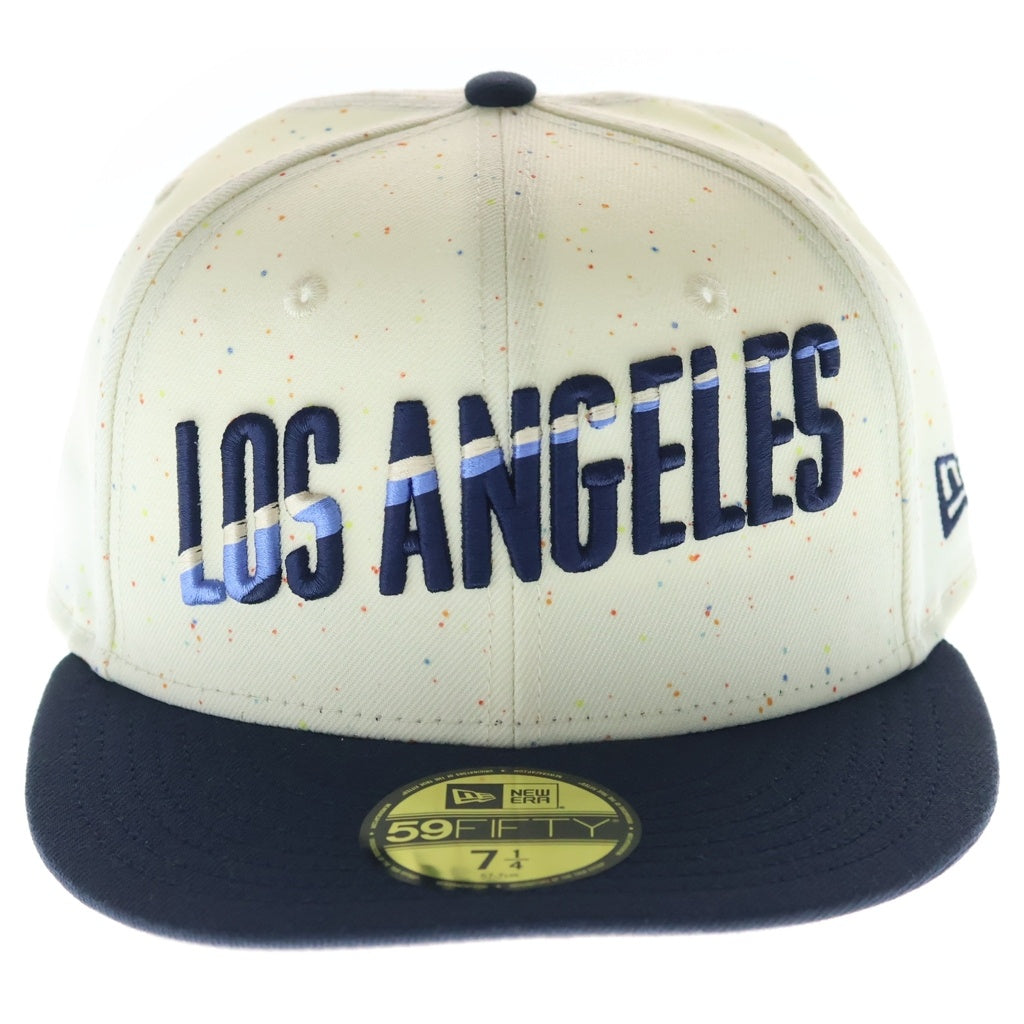 NEW ERA(ニューエラ) ×MLB ドジャース シティコネクト ロゴデザイン キャップ 帽子 59FIFTY ネイビー/アイボリー