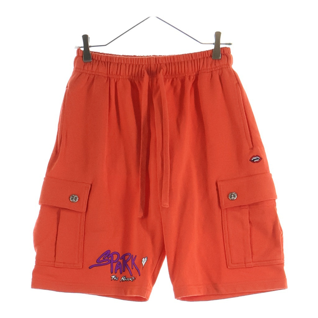 CHROME HEARTS(クロムハーツ) × MATTY BOY Sadistic Lipstick Half Pants ×マッティボーイ サディスティック リップスティック ハーフパンツ ショーツ クロスボール チョンパー刺繍 レッド